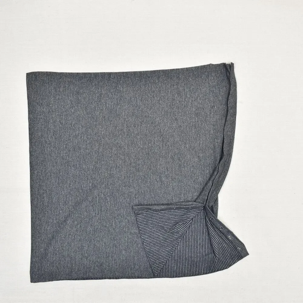 Lululemon Women's Cape Cardigan Sweater Solid Button Polyester Gray One Size